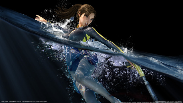 Woman surfing paddle water night free wallpaper for desktop - medium preview image