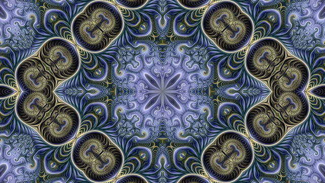 Blue yellow abstract swirls curves free wallpaper for desktop - medium preview image