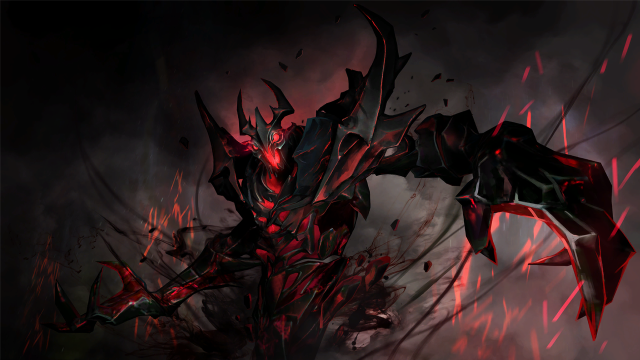 Demonic creature red black paint #2 free wallpaper for desktop - medium preview image