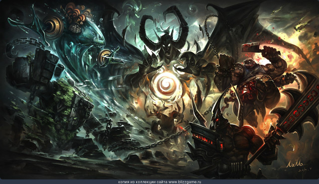 Demonic creatures huge horns horned free wallpaper for desktop - medium preview image