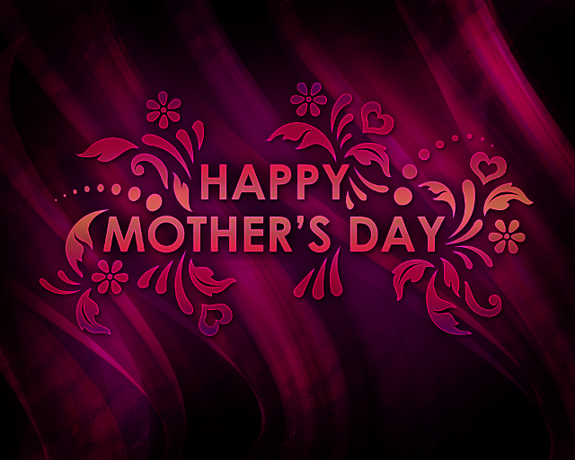 Purple red background happy mothers free wallpaper for desktop - medium preview image