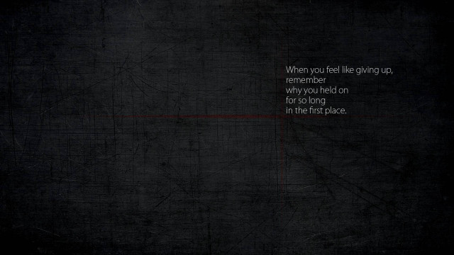 Black background red line quote free wallpaper for desktop - medium preview image