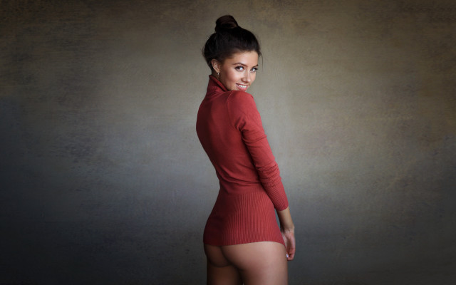 Red dress arabesque elina karimova free wallpaper for desktop - medium preview image