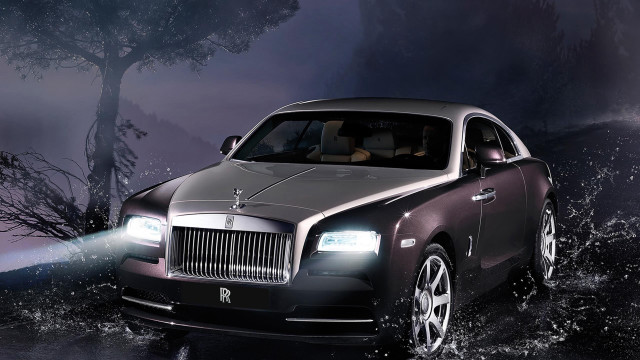 Car headlight fog tree city free wallpaper for desktop - medium preview image