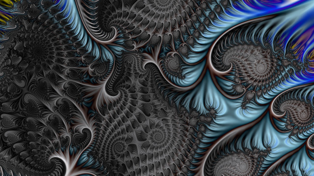 Blue black spiral center generative free wallpaper for desktop - medium preview image