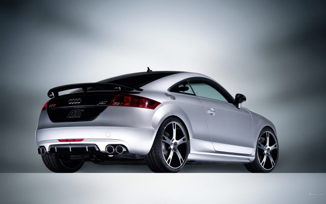 Silver sports car gray background free wallpaper for desktop - medium preview image