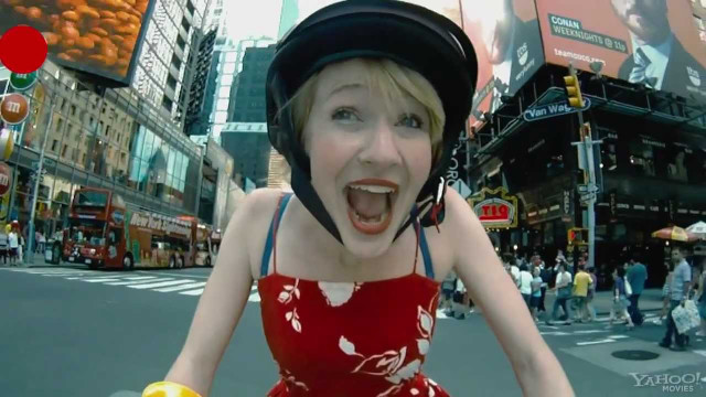 Woman bike surprised tokyo cityscape free wallpaper for desktop - medium preview image