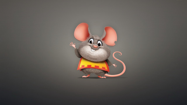 Cartoon mouse sweater smile mouse free wallpaper for desktop - medium preview image