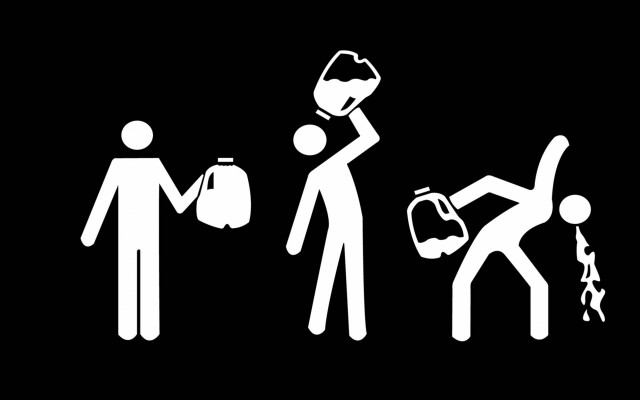 Man throws fire extinguisher hydrant free wallpaper for desktop - medium preview image