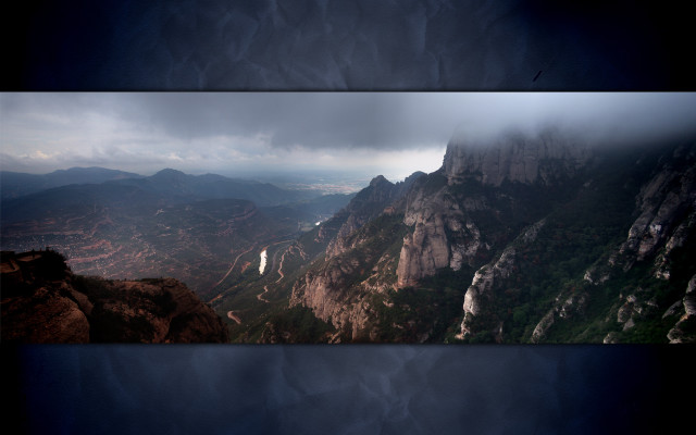 Mountain range clouds bird sunset free wallpaper for desktop - medium preview image