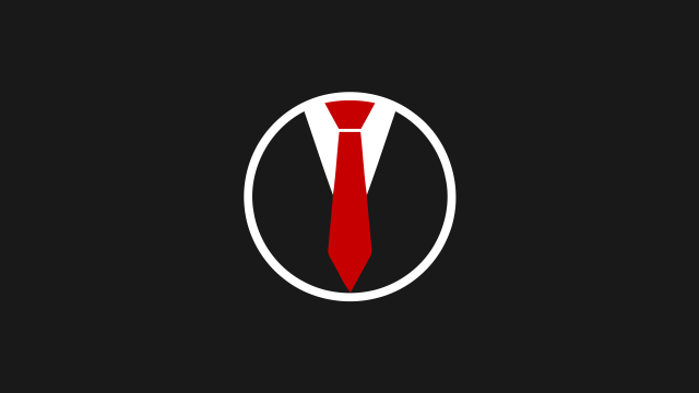 Red tie white circle black free wallpaper for desktop - medium preview image