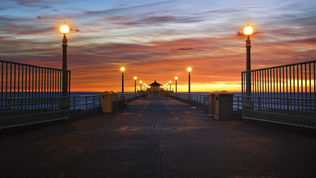 Pier light pole street lamps #2 free wallpaper for desktop - medium preview image