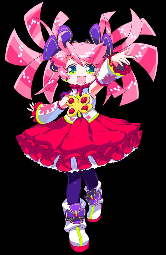 Girl pink dress bow head free wallpaper for mobile - medium preview image