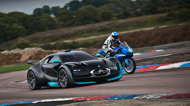 Motorcycle race track car mountain free wallpaper for desktop - medium preview image