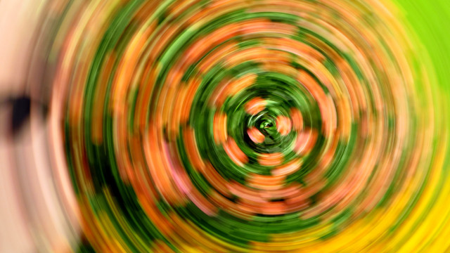 Green orange spiral abstract kinetic free wallpaper for desktop - medium preview image