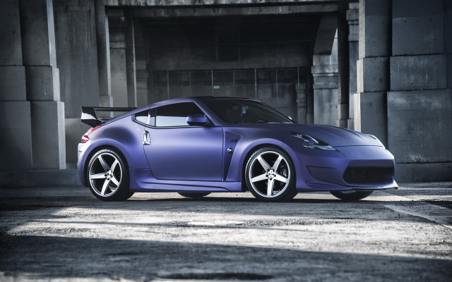 Blue sports car parking lot #7 free wallpaper for desktop - medium preview image