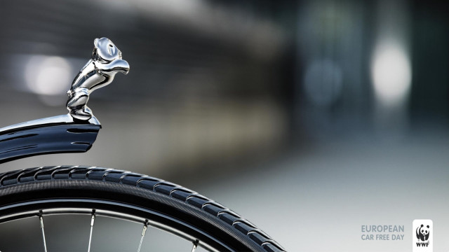 Bike person handlebars logo photorealism free wallpaper for desktop - medium preview image