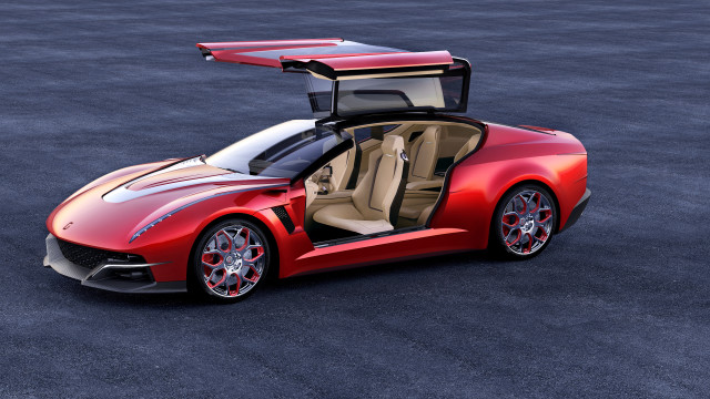 Red sports car doors open #6 free wallpaper for desktop - medium preview image