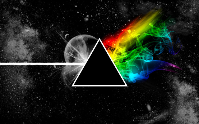 Dark side moon rainbow music free wallpaper for desktop - medium preview image