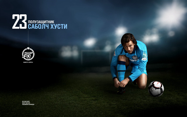 Man kneeling soccer ball ryabushkin free wallpaper for desktop - medium preview image