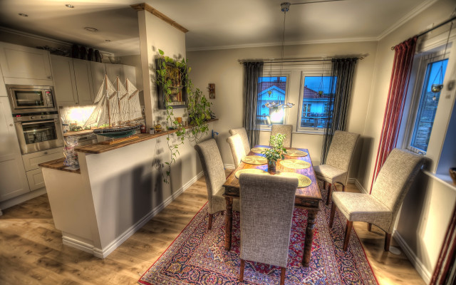 Dining table chairs rug window free wallpaper for desktop - medium preview image