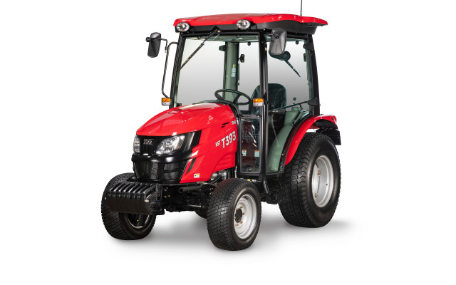 Red tractor front wheel shadow free wallpaper for desktop - medium preview image