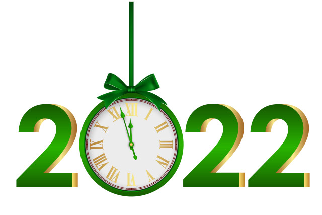 Clock green bow number22 #2012 free wallpaper for desktop - medium preview image