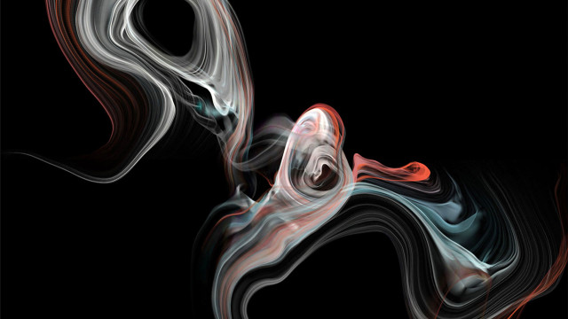 Black white red swirl smoke free wallpaper for desktop - medium preview image