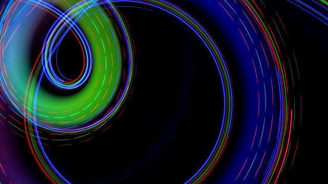 Colorful light swirl abstract planet free wallpaper for desktop - medium preview image
