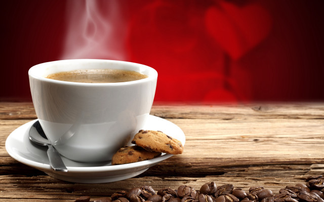 Coffee cookie saucer table beans free wallpaper for desktop - medium preview image