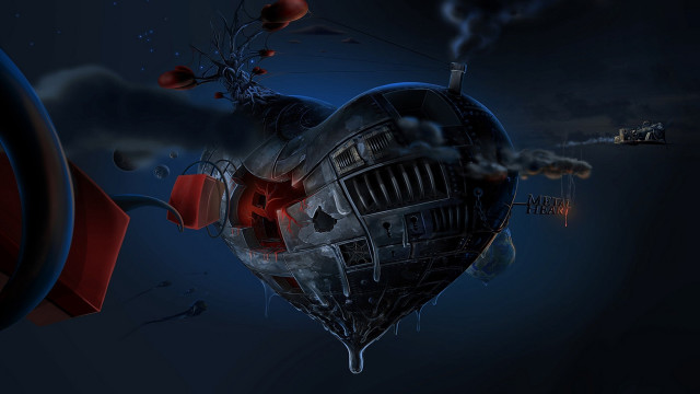 Heart smoke red david martin free wallpaper for desktop - medium preview image