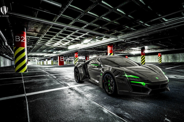 Neon lit vintage car tokyo free wallpaper for desktop - medium preview image