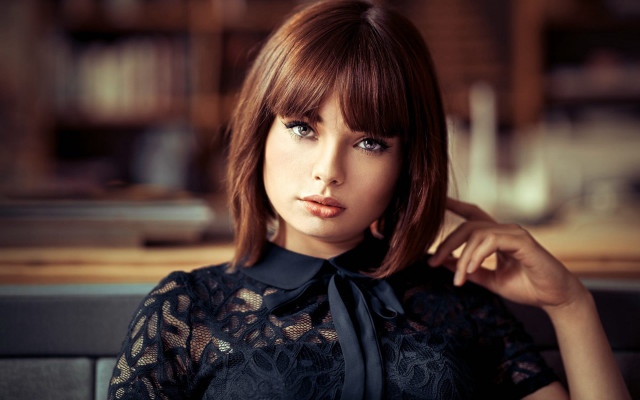 Elina karimova restaurant portrait cosplay free wallpaper for desktop - medium preview image