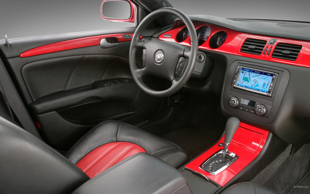 Car dashboard red black leather free wallpaper for desktop - medium preview image