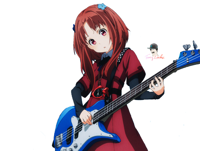 Girl red hair playing guitar free wallpaper for desktop - medium preview image