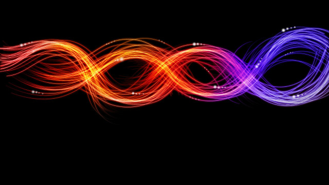 Colorful light painting wave spirals free wallpaper for desktop - medium preview image