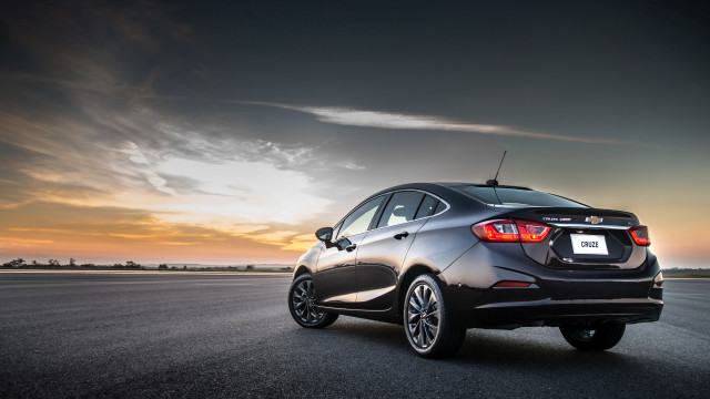 Car sunset beach clouds road free wallpaper for desktop - medium preview image