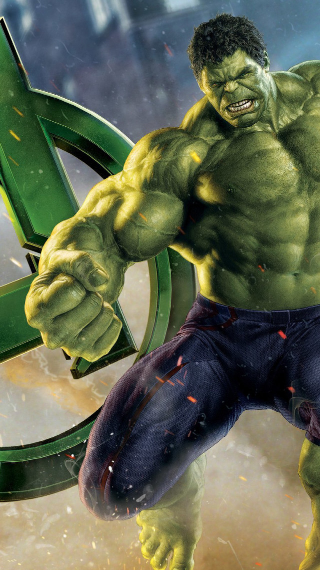 Hulk green suit peace sign free wallpaper for mobile - medium preview image
