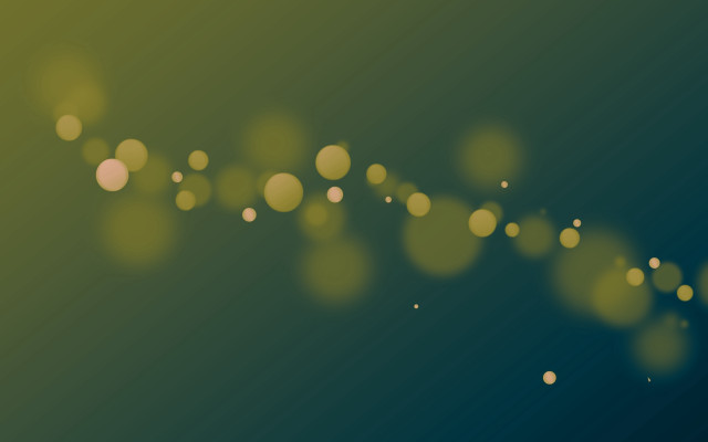 Blurry green yellow bokeh lights free wallpaper for desktop - medium preview image
