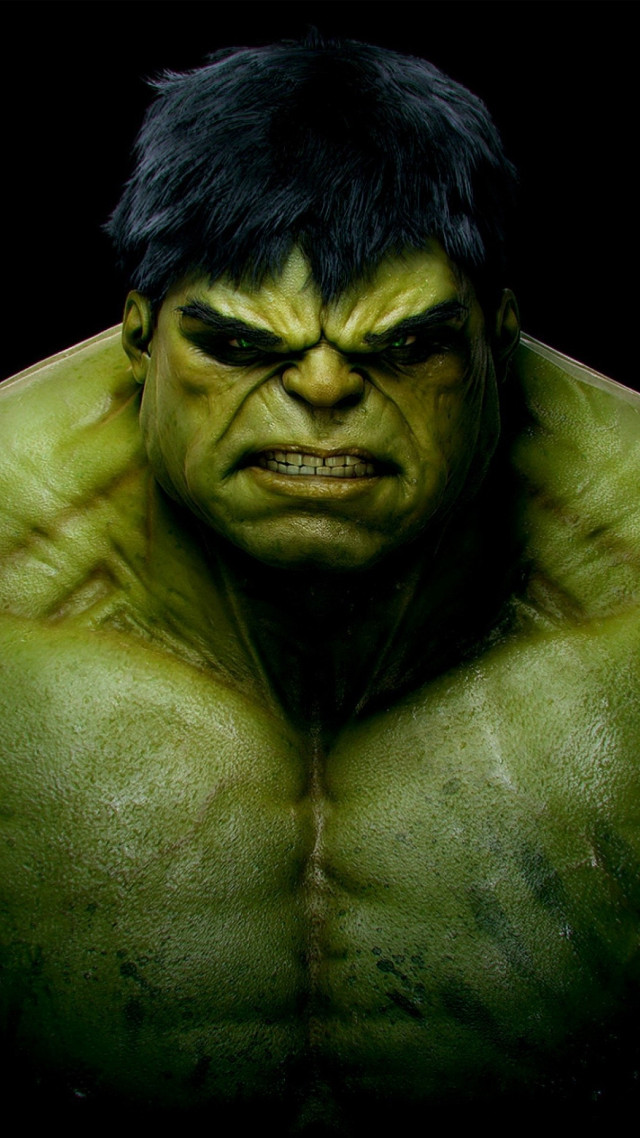 Man green face black hair #2 free wallpaper for mobile - medium preview image