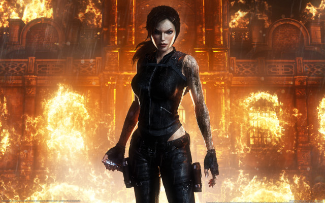 Eve rider gothic fire wall free wallpaper for desktop - medium preview image