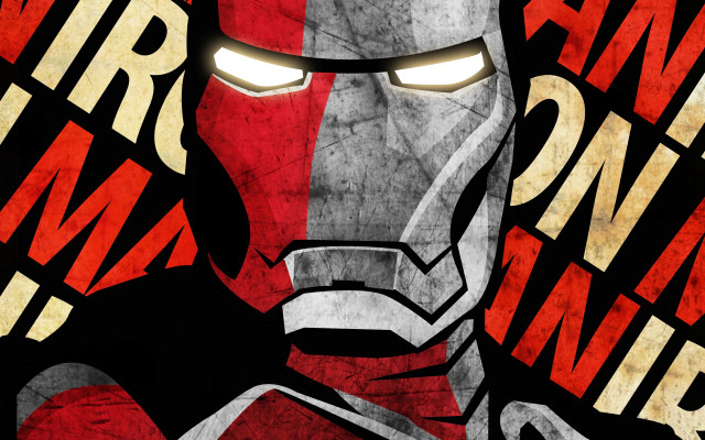 Iron man grungy poster marvel free wallpaper for desktop - medium preview image