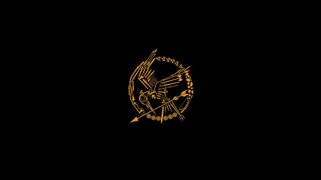 Black gold wallpaper arrow bow free wallpaper for desktop - medium preview image