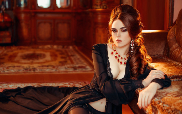 Gothic fashion marble sculpture brownhair free wallpaper for desktop - medium preview image