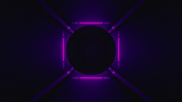 Dark purple light circle room free wallpaper for desktop - medium preview image