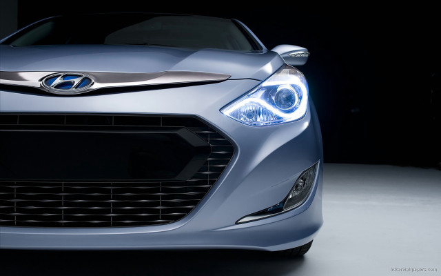 Car closeup headlight black background free wallpaper for desktop - medium preview image