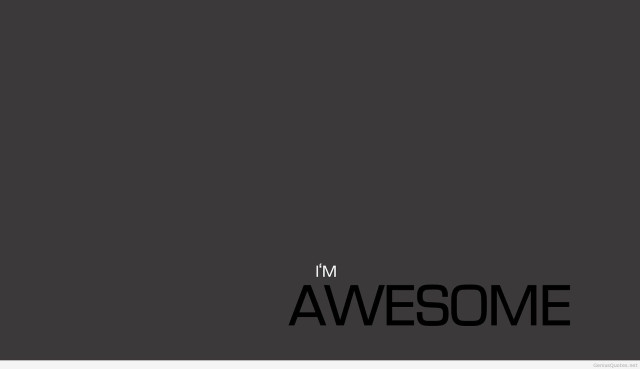 Black white photo im awesome free wallpaper for desktop - medium preview image
