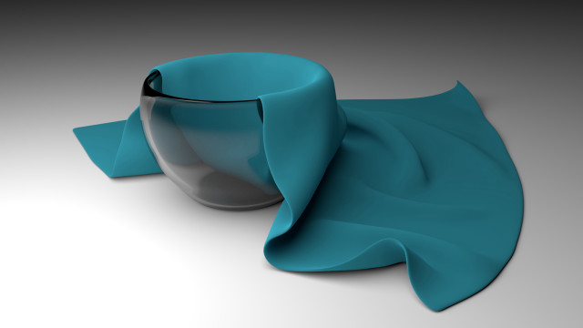 Blue object white surface black free wallpaper for desktop - medium preview image