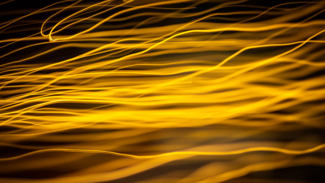 Blurry yellow light dark night free wallpaper for desktop - medium preview image