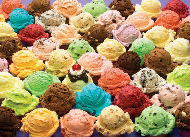 Ice cream pile colorful purple free wallpaper for desktop - medium preview image